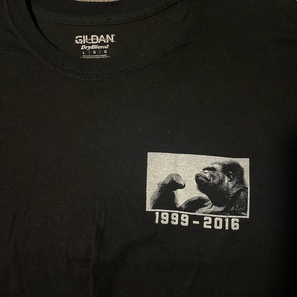 Harambe hardcore style t-shirt